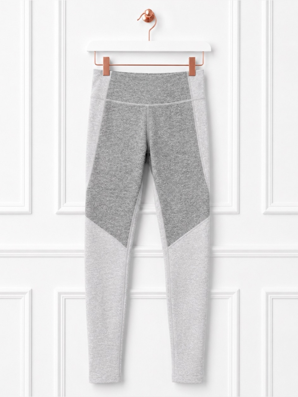 Outdoor Voices $85 Womens XS Gray 3/4 Two Tone Warmup Cropped Leggings